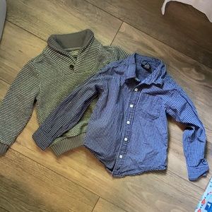 Set of 3t Boy Dress Shirt & Sweater